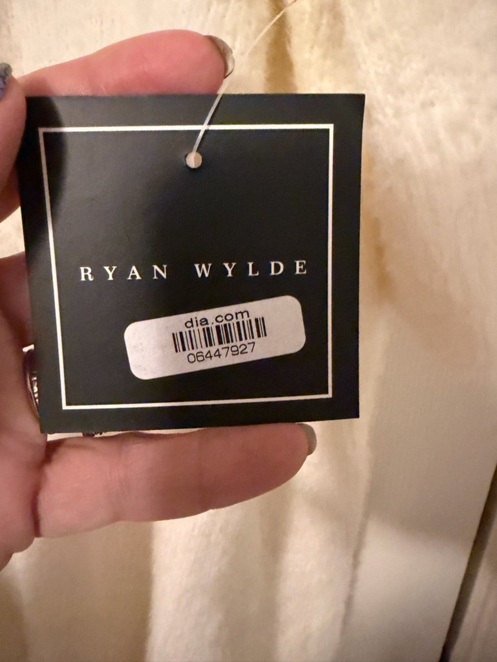 Ryan Wylde Ivory Plush Crewneck Sweater - Picture 2 of 3